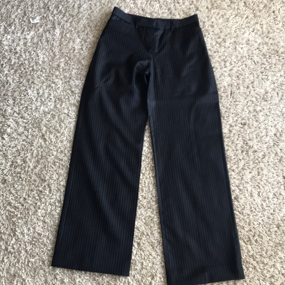 Classic Black Pinstripe Women's Pants